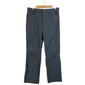 Eddie Bauer Mens Rainier Pants 34x32 Gray Cargo Pocket Outdoor Utility Hiking